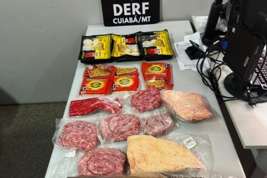 Duas mulheres são presas com carnes roubadas de açougue em Cuiabá