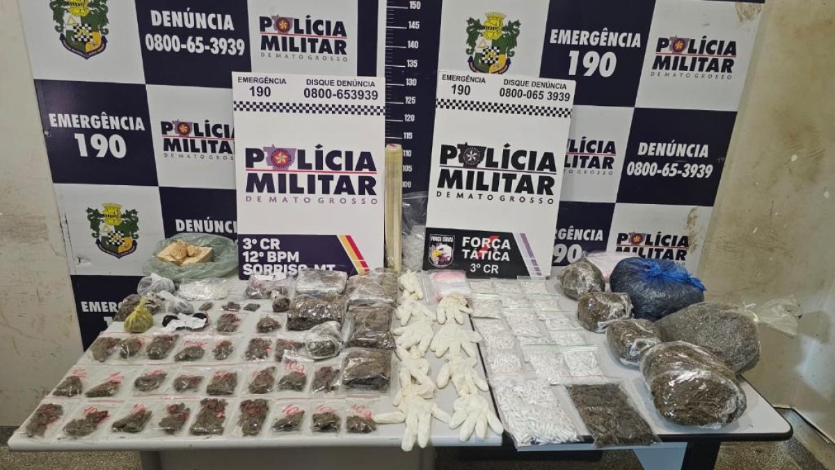 Faccionados são presos com quase 3 mil porções de cocaína em Sorriso