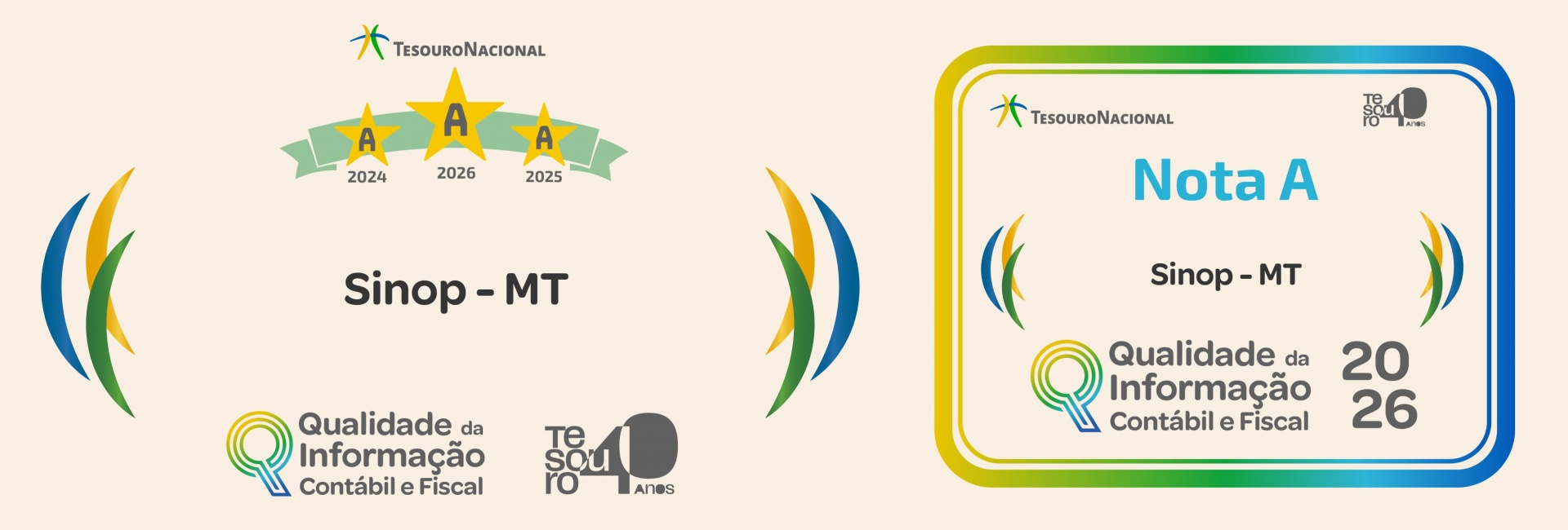 Sinop conquista Selo A do Tesouro Nacional Pelo 3º ano consecutivo