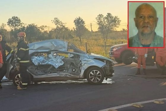 Motorista e 2 crianças morrem após carro rampar quebra-molas e bater em caminhão