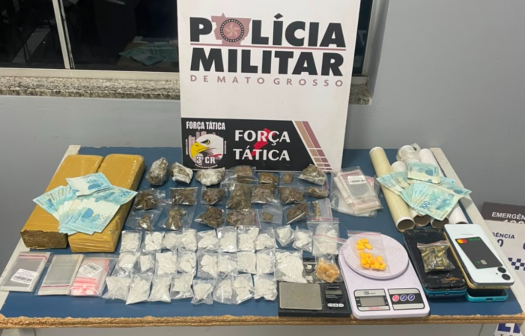 Força Tática prende homem com tabletes de drogas e comprimidos de ecstasy em Sinop