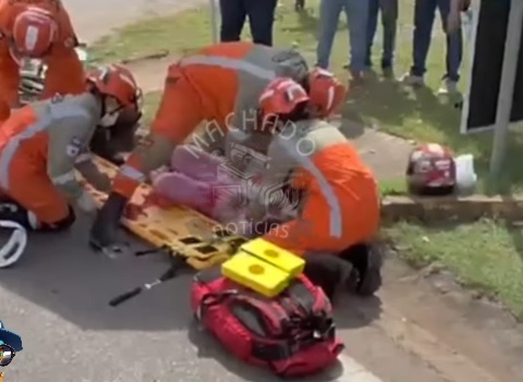 Motociclista fica gravemente ferida em acidente em Sinop