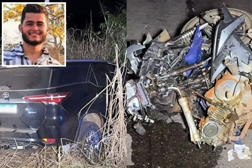 Estudante de Direito morre em colisão entre moto e SW4 em MT