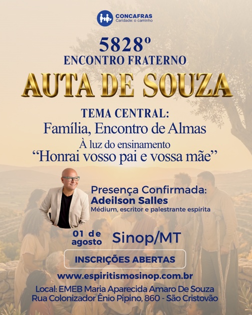 Encontro Fraterno Auta de Souza 2026 reúne comunidade em Sinop para dia de ação social