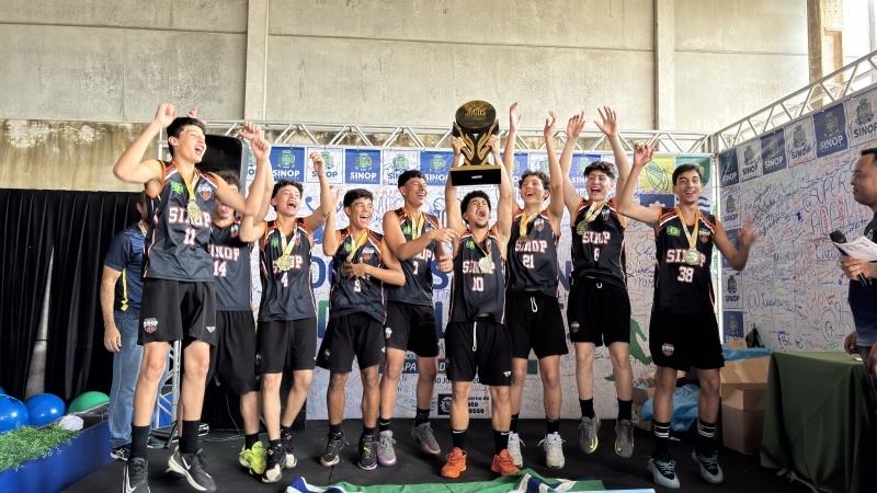 Sinop conquista ouro no basquete masculino dos Jogos Estudantis de Seleções Mato-grossenses